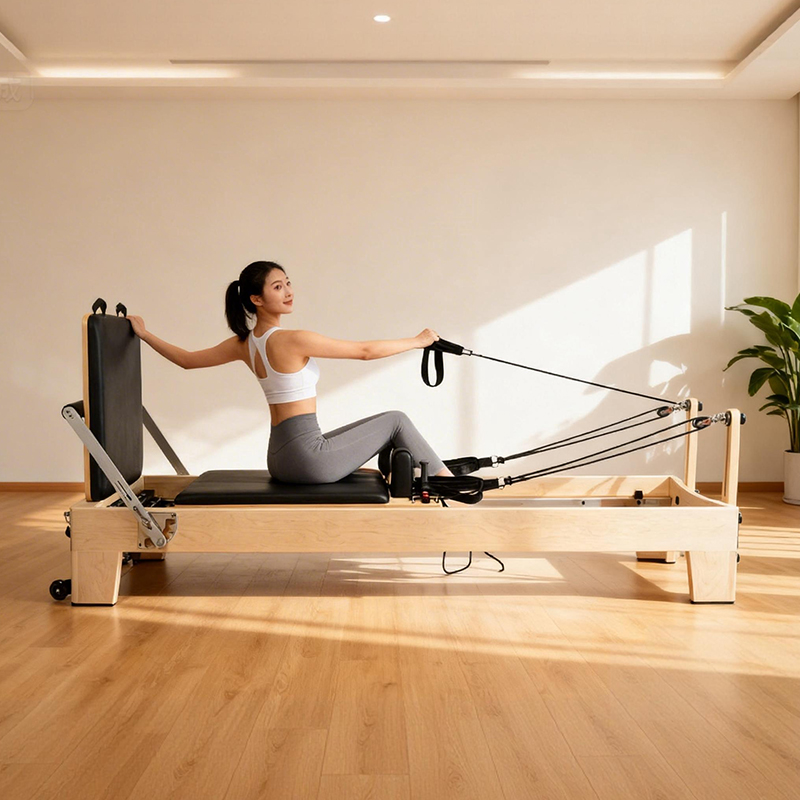 Yoga Fitness Machine - Przenośny, regulowany reformer do pilatesu z