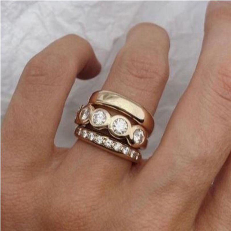 Gymnastics Rings - ORZTOON Fashion 2024 New Geometric Inlay