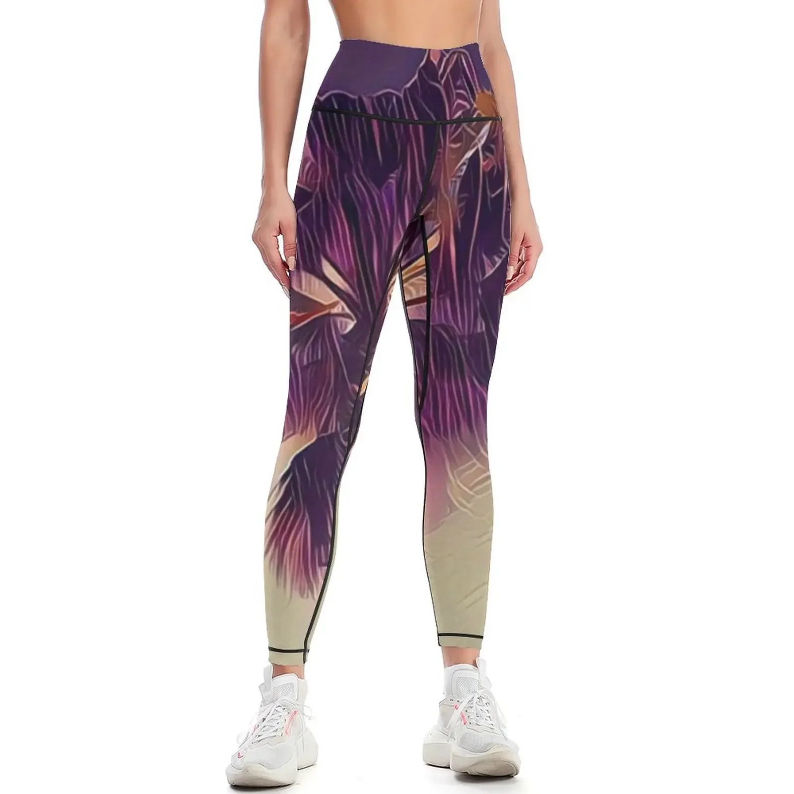 Yoga Fitness California - Legginsy California Palm Cinema K1, odzież
