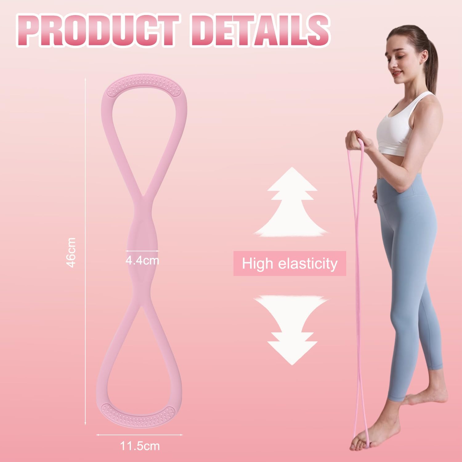 2 sztuki taśm oporowych 15 LB  – Figure 8 Resistance Band recenzja i cena