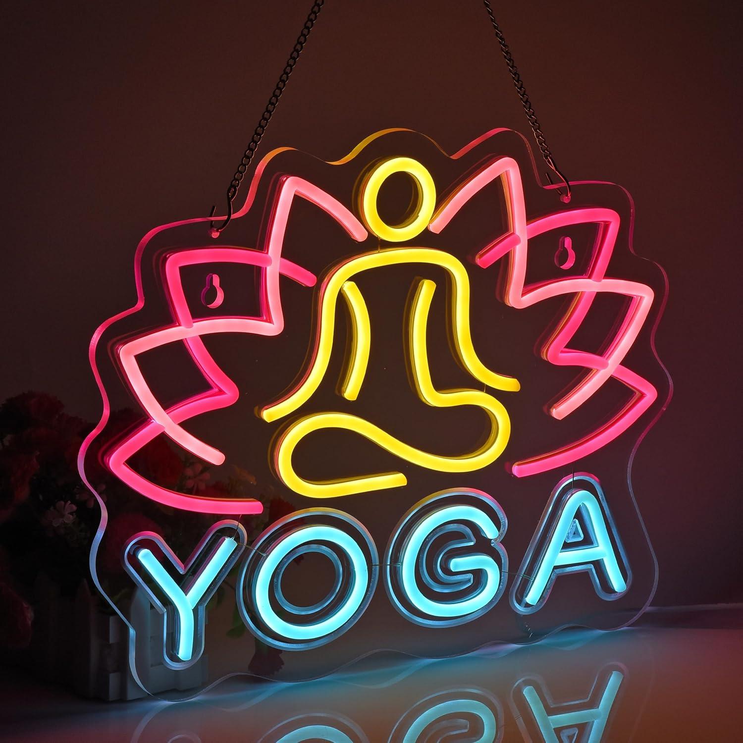 Neonowy Znak Yoga, Lampy Neono – Zen Yoga Fitness recenzja i cena