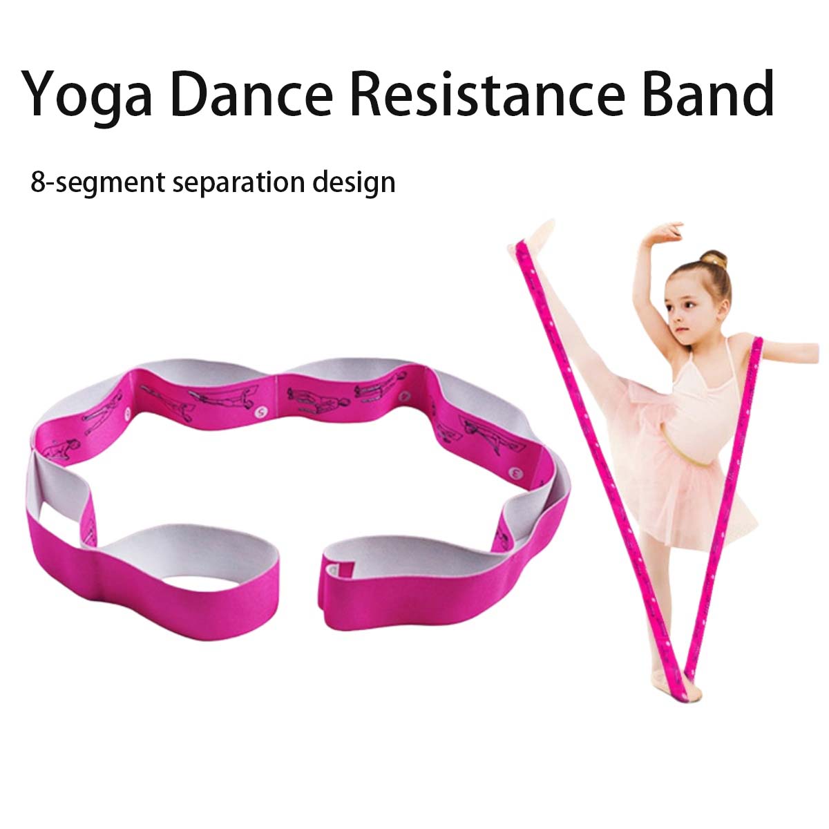 1 szt. Elastyczna taśma do jog – Yoga Fitness Images recenzja i cena
