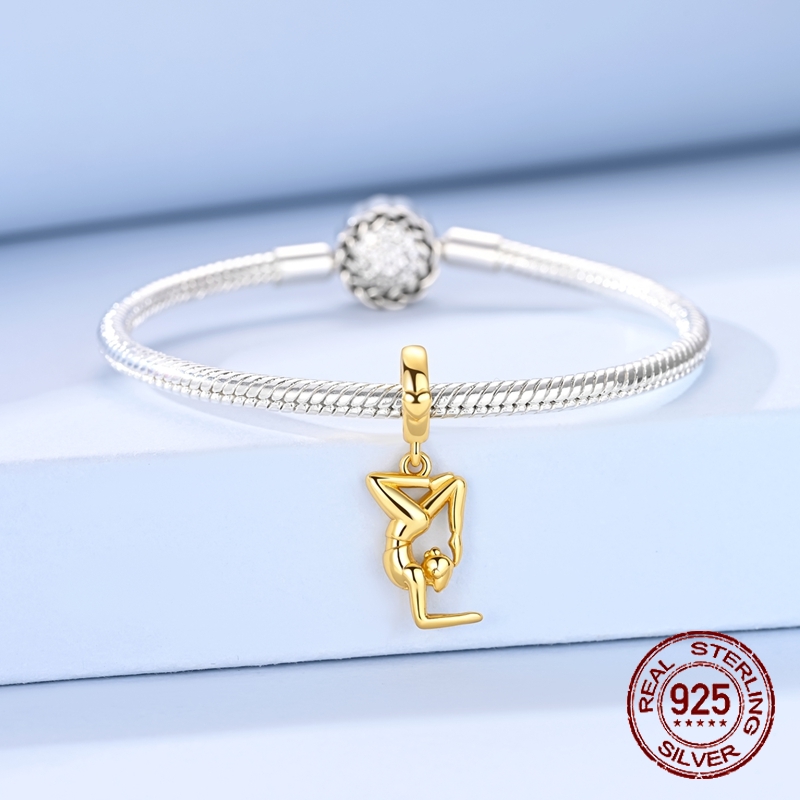 Złoty wisiorek z pozycją jogow – Yoga Fitness Gifts recenzja i cena