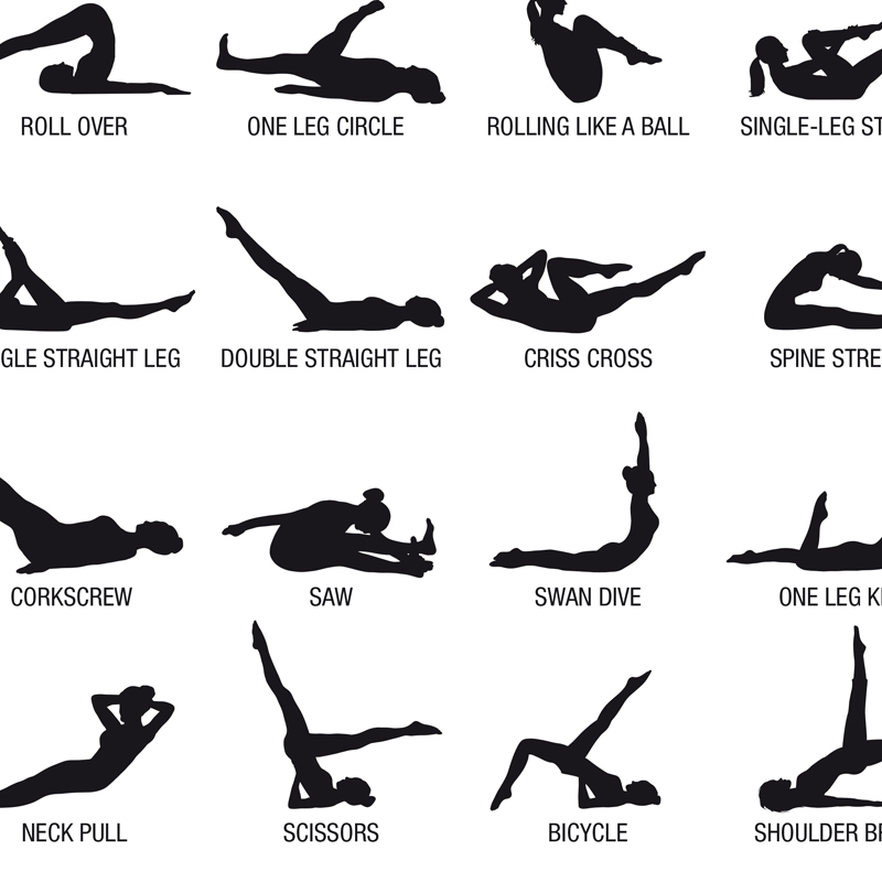 Plakat bez ramy z schematem ćw – Yoga Fitness Gifts recenzja i cena